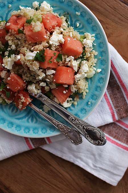 Rezept Wassermelonen-Quinoa-Salat
